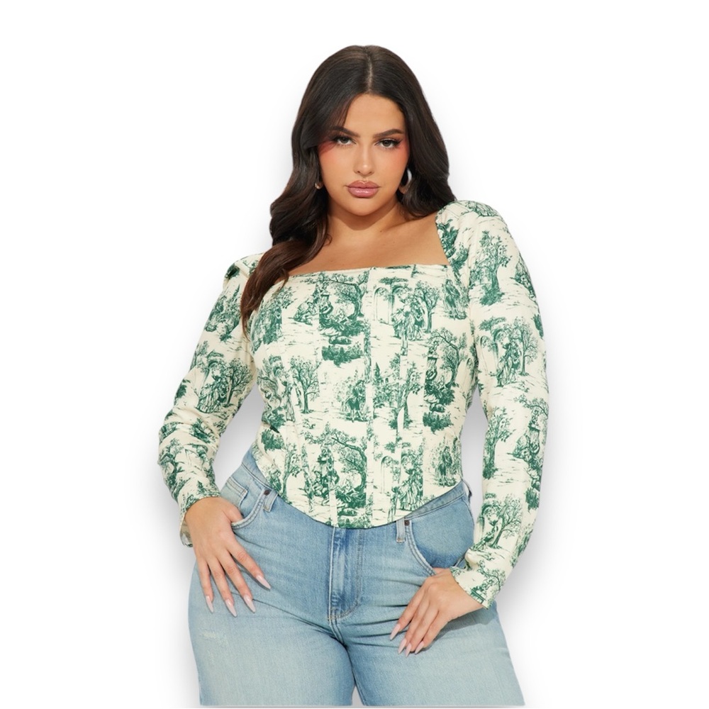 Cottage core simple life corset top